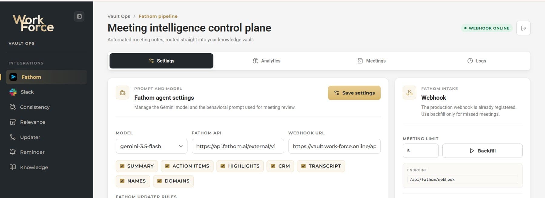 Second Brain Automation Layer overview